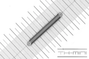 Molla di trazione 1 mm gancio occhiello 6 x 54,4 mm 5,2 kg spirale acciaio inox metallo - Foto 1 di 1