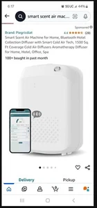 Smart Scent Air Machine for Home, Bluetooth Cold Air Diffuser Aromatherapy - Picture 1 of 2