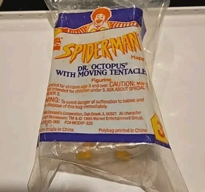McDonalds Happy Meal #3 SPIDERMAN DR. OCTOPUS 4" Plastic Figure Toy - Image 1 of 2