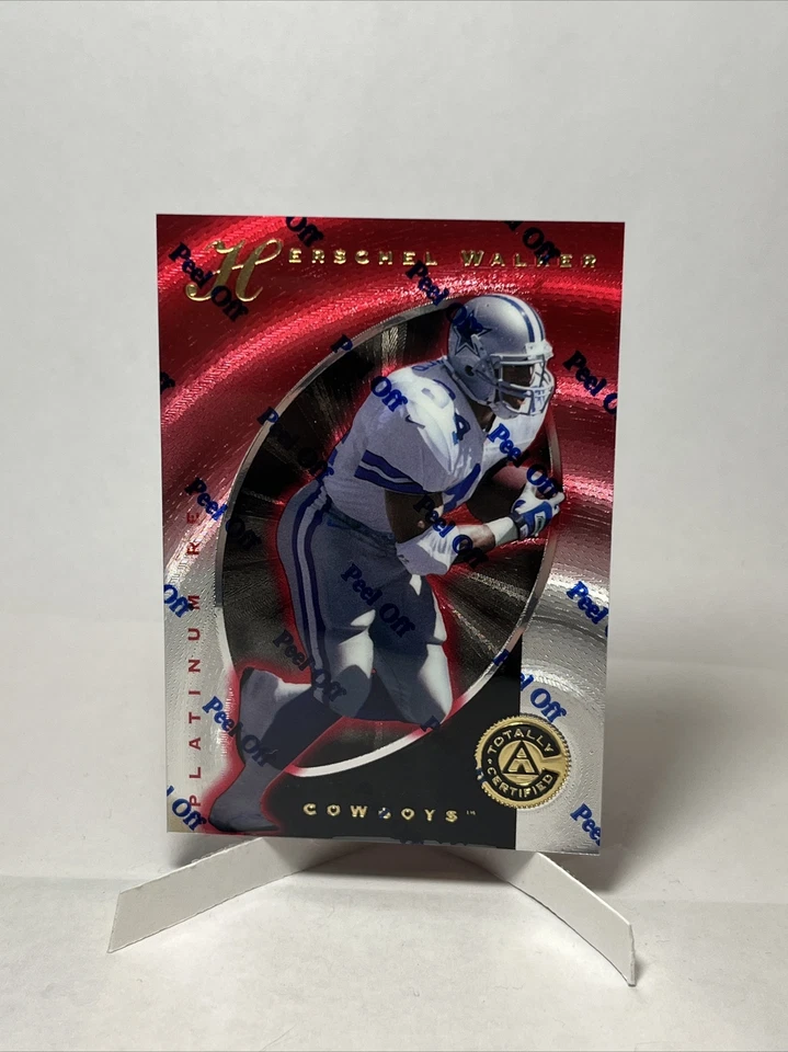 1997 Pinnacle Totally Certified Platinum Red Herschel Walker /4999 - Image 1 of 2