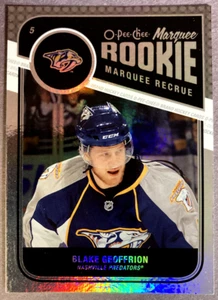 2011-12 OPC Marquee Novato Arco Iris #578 Blake Geoffrion Nashville Predators - Imagen 1 de 1