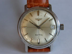 LONGINES-"SURFING"-WATERPROOF-ACCIAIO-1966-MANUALE-CAL.701-REF. 7625 S 2-RARO - Picture 1 of 12