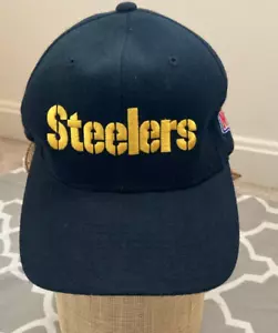 VTG Black Pittsburgh Steelers Starter Pro Line Authentic The Right Hat NFL NICE - Picture 1 of 13