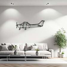 Skyhawk 172 Silhouette Metal Wall Art, Airplane Silhouette Wall Decor, Metal Air