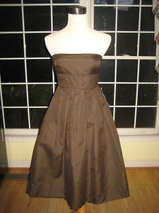   J CREW JCrew Petite Camilla Baumwoll-Cadykleid Gr. 2P Neu mit Etikett Schokolade 87205 - Bild 1 von 4