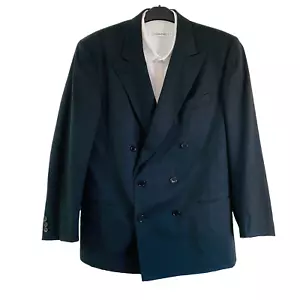 Vintage Herren Zweireiher Aleksander Studio Gr. 50 Dunkelgrau Blazer Sakko - Bild 1 von 16
