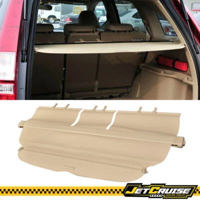 Se adapta a 07-11 Honda CRV estilo OE retráctil maletero trasero carga cubierta de seguridad beige Foto 1 de 4