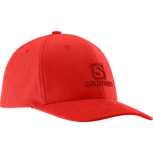NEW Salomon Logo Cap Goji Berry - Image 1 of 1