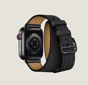 Hermes Apple Watch DT Noir Space Black Stainless 45mm band 4 Series 9 - Picture 1 of 3