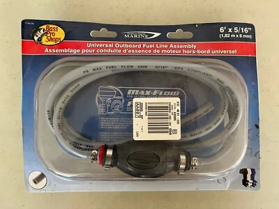 Conjunto de línea de combustible fueraborda universal OutDoor World Marine 6' x 5/16" 1,82 m x 8 m Foto 1 de 2