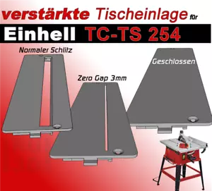 verstärkte Tischeinlage f. EINHELL TS 254 Tischkreissäge, stabiler als Original - Picture 1 of 6