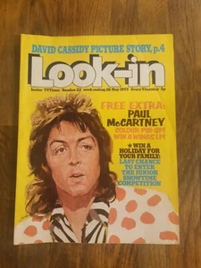 The Beatles Paul McCartney Look In Magazine May 1973 - Imagen 1 de 2