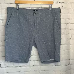 7 for all Mankind Herren blau weiß gepunkteter Druck Baumwollshorts Größe 40 - Bild 1 von 8