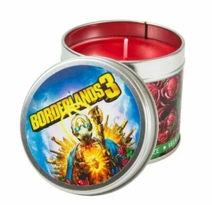 BRAND NEW OFFICIAL BORDERLANDS 3 SCENTED ROSES ROSE GAMING CANDLE GIFT TIN - Picture 1 of 3