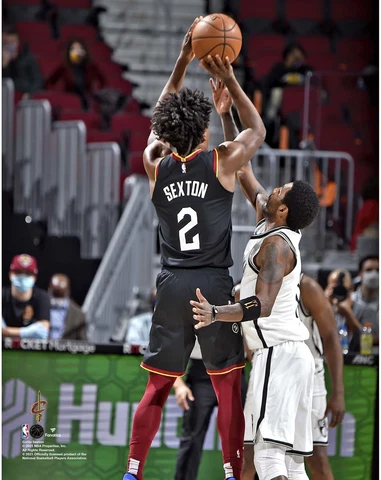 Collin Sexton Cavaliers UnSigned Three-Pointer vs Nets Game to 2nd-OT Photo Cover