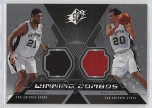 2005-06 SPx Winning Combos Materials Tim Duncan Manu Ginobili #WC-DG HOF