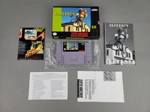 Caja de cartuchos Paperboy 2 (Super Nintendo SNES, 1991) manual auténtico - Imagen 1 de 9