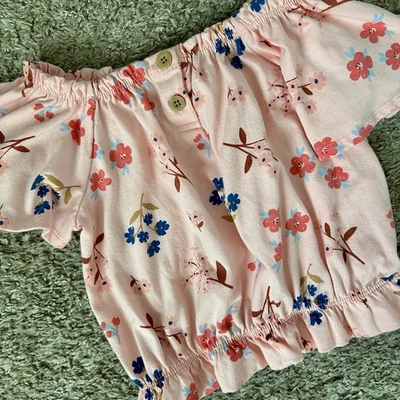 Girls' Pink Floral Top I Size 6 I Kids Headquarters | GREAT Condition - Image 1 of 4