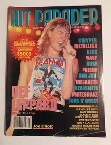März 1988 Hit Parader Def Leppard Dokken Centerfold KISS Poison Magazin - Bild 1 von 6