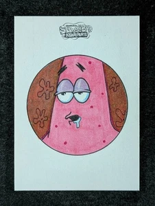 2025 Spongebob Topps Chrome PATRICK STAR One Of One 1/1 Sketch Signed by Artist - Picture 1 of 3