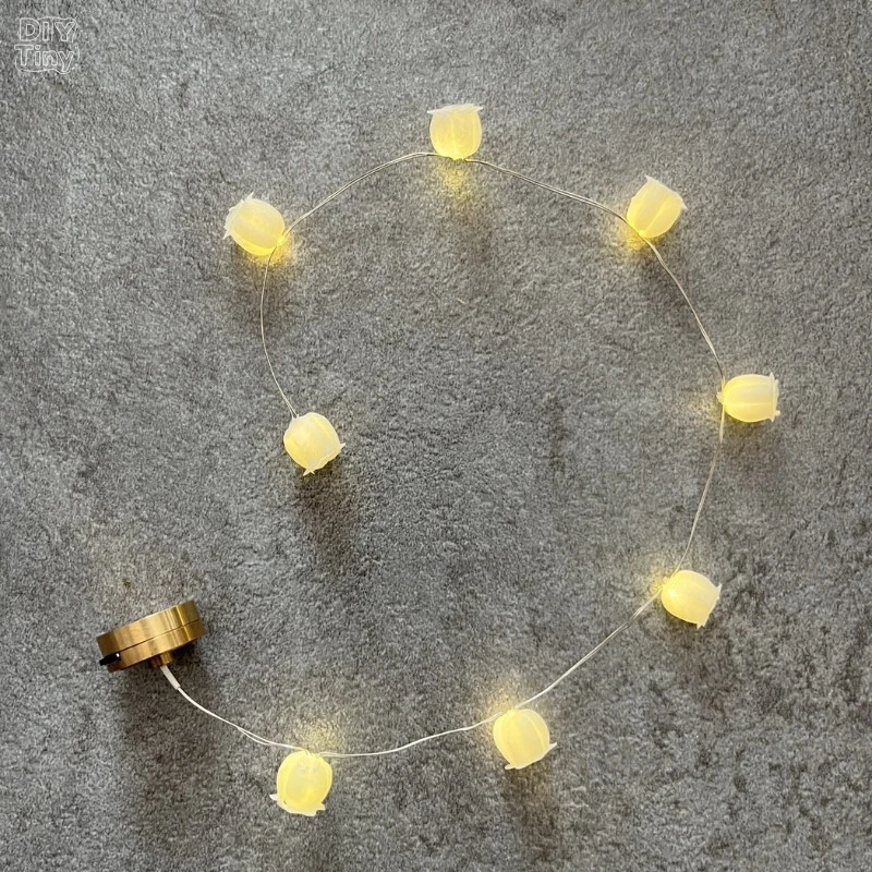 Accesorio Valley Lámparas Cadena Luces Escala 1:12 Casa de Muñecas Miniaturas Jardín Bar Foto 1 de 1