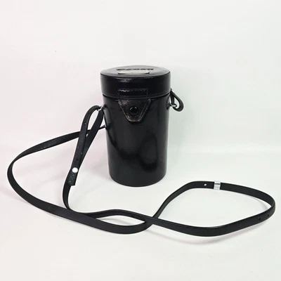 Estuche rígido de cuero negro Canon "E" 5,5" x 3,25" Foto 1 de 4