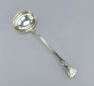 Enorme impresionante cucharón ponche sopa reyes de plata esterlina georgiano inglés de 1825 Foto 1 de 4