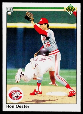 Ron Oester, 1990 Upper Deck, #118, Cincinnati Reds, - Image 1 of 2