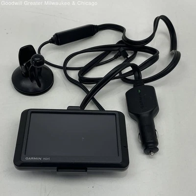 Garmin Black Nuvi 225W GPS Navigation Device with Accessories - Image 1 of 4