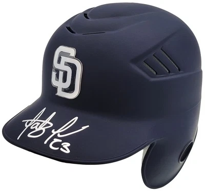 Fernando Tatis Jr. Auto Signed Padres Flat Matte Blue Velo Batting Helmet JSA - Image 1 of 4