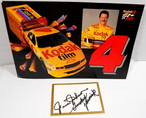 Foto promocional vintage del conductor de Nascar Ernie Irvan Kodak Chevrolet Lumina coche #4 - Imagen 1 de 10