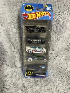 Hot Wheels BATMAN 5-Pack - Brand New in Box - DC Superheroes Collector’s Set - Picture 1 of 15