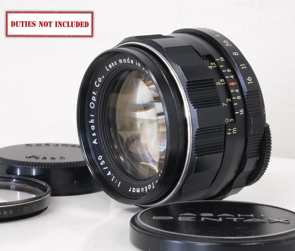  [Near Mint-] Early 8 Elements Pentax Super Takumar 50mm f1.4  From JAPAN - Image 1 of 4