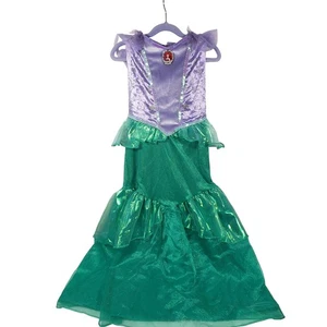 Disney Little Mermaid Ariel Costume Dress Girls Size M (7/8) Sparkle Walmart - Picture 1 of 10