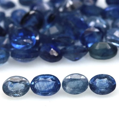 7,63 карата Овальный синий сапфир с подогревом 46 шт. Мадагаскар - Изображение 1 из 4