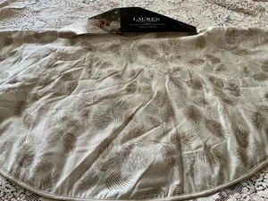 "Nuevo Ralph Lauren Árbol de Navidad Forrado Falda Pino Conos Ramitas Dorado 48"" Redondo" - Imagen 1 de 8