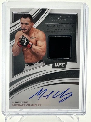 2022 Panini Immaculate UFC Memorabilia Auto /99 Michael Chandler #MA-MCH Auto - Image 1 of 2