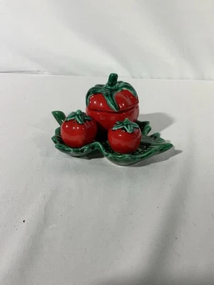 Poivrier, Salière, Condiment Tomate Barbotine - Vallauris A.Ferlay - Photo 1/4