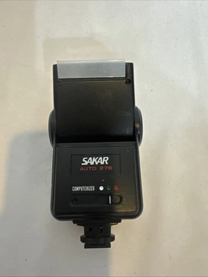 Sakar Auto 27B Computerized Electronic Flash Cleaned Used Tested Works Free Ship - Image 1 of 3