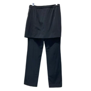 Issey Miyake Fete Slacks Layered Pants Bottoms Plain Wrap Skirt Side Zip - Picture 1 of 11