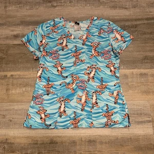 Disney Winnie The Pooh Tigger Scrub Top Large - Picture 1 of 2