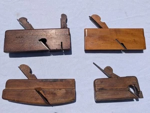 Antique Lot 4 Wood Moulding Planes - Ohio Tool Co, HL Naramore - Vintage - Picture 1 of 11