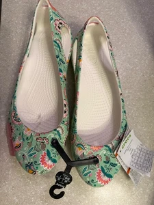 CROCS Vera Bradley Kadee Plano Como Nuevo Floral Talla 9 NUEVO DIFÍCIL DE ENCONTRAR - Imagen 1 de 8