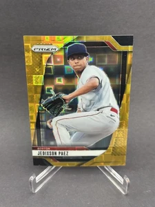Jedixson Paez GOLD PANDORA #/4 2025 Prizm Baseball Red Sox Prospect, Final Print - Picture 1 of 2