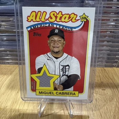 2024 Topps Series 2 1989 Topps Baseball All-Star Relics Miguel Cabrera #89ASR-MC - Image 1 of 2