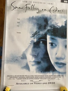 Snow Falling on Cedars Original video release poster 27x40 Rolled - Picture 1 of 1