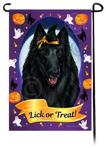 Bandera de jardín de Halloween - estilo perro pastor belga 1 - Imagen 1 de 1