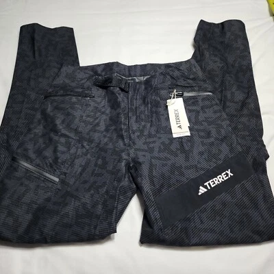 Adidas Terrex Techrock RAIN.RDY Men’s 32x33 Athletic Pants Black HU1828 NWT $320 - Image 1 of 4
