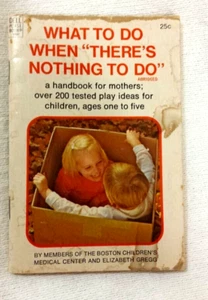 What to Do When There's Nothing to Do Elizabeth Gregg Dell Purse Book 1971 - Picture 1 of 5