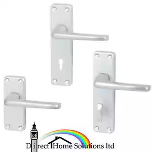 Manijas de palanca anodizada satinada HAFELE CRANSLEY con placas traseras - Imagen 1 de 6